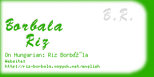 borbala riz business card